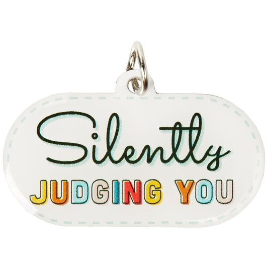 Silently Judging You Pet Collar Charm