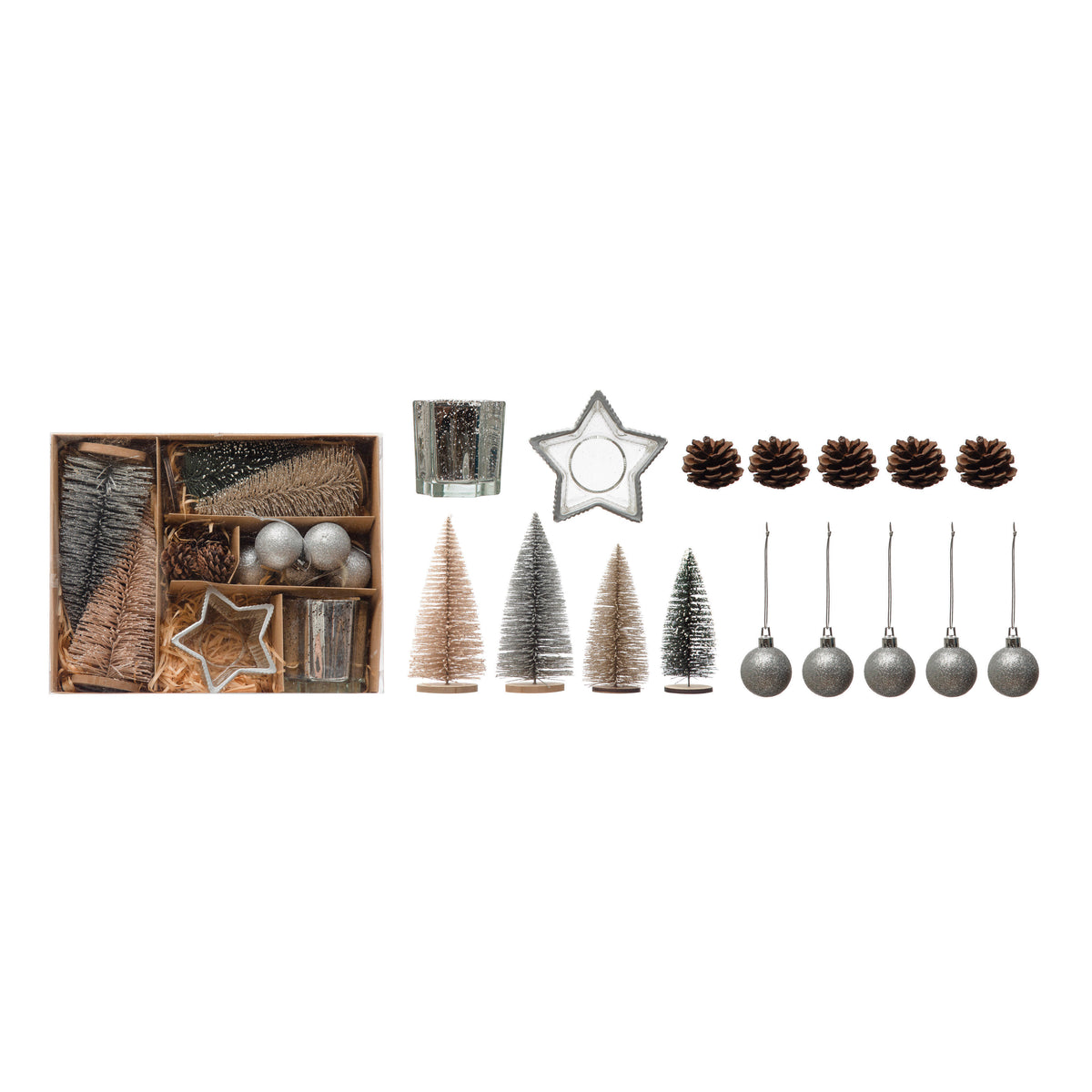Christmas Candle Garden Kit, Boxed Set of 16