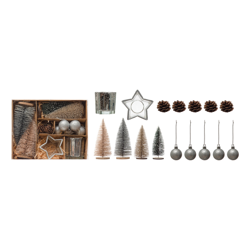 Christmas Candle Garden Kit, Boxed Set of 16