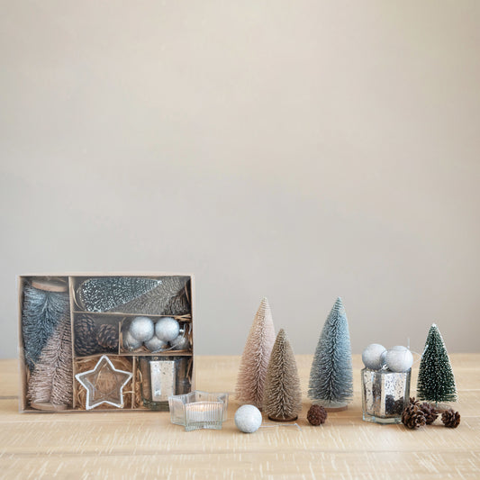 Christmas Candle Garden Kit, Boxed Set of 16