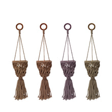 Load image into Gallery viewer, Hand-Woven Macrame Plant Hanger Ornament, 3.5in
