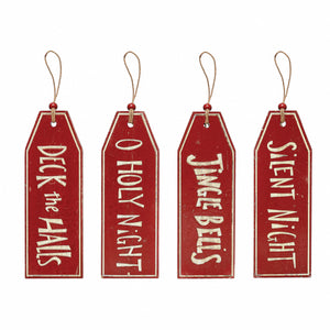 Wood Gift Tag Wall Decor with Bell, 12in