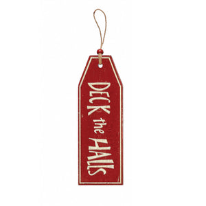 Wood Gift Tag Wall Decor with Bell, 12in