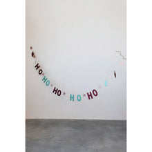 Load image into Gallery viewer, Wood Ho Ho Ho Garland with Glitter, 118in
