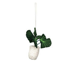 Load image into Gallery viewer, Wool Felt Houseplant Ornament with Embroidery, 4in
