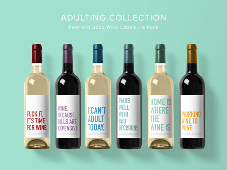 Adulting Collection Wine Labels