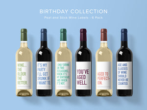 Birthday Collection Wine Labels