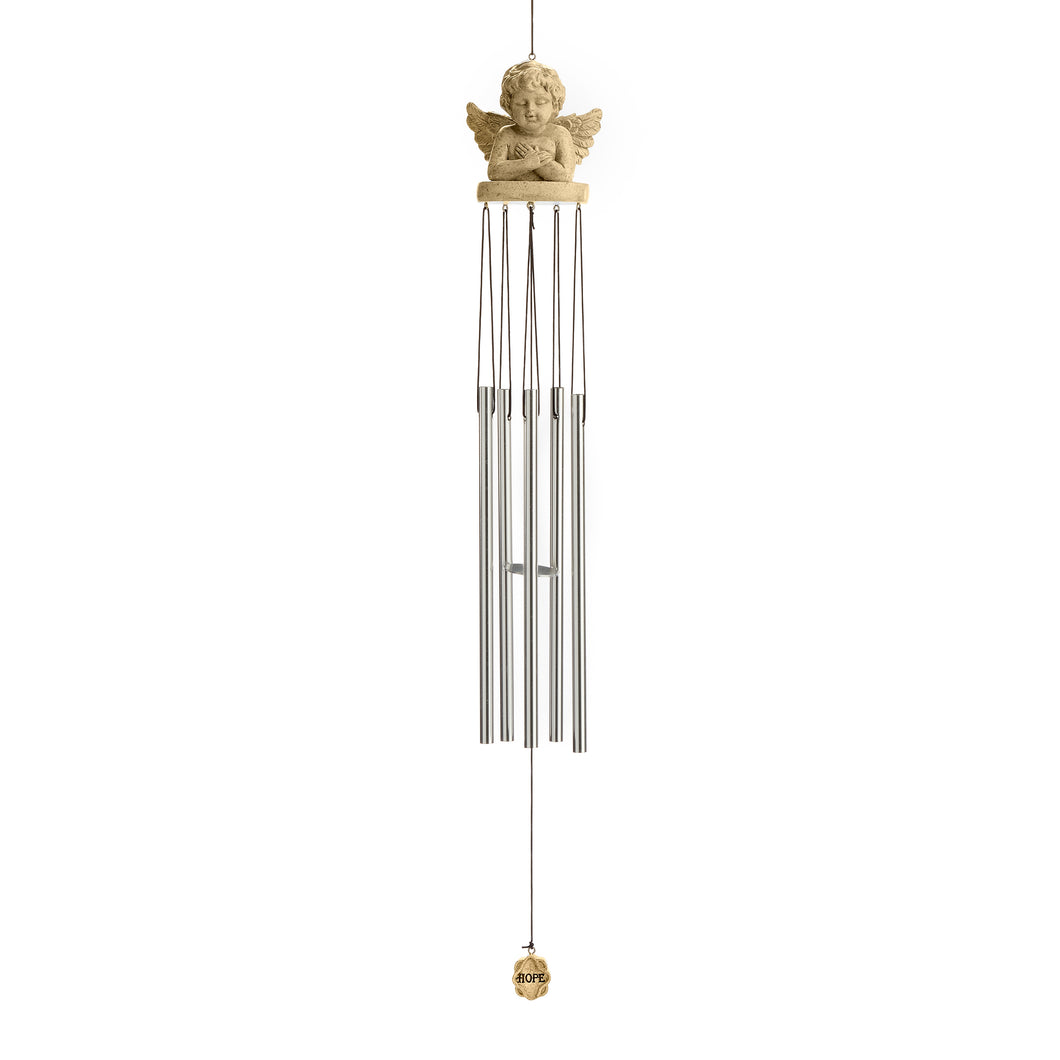 Polystone Cherub Wind Chime, 3 Styles