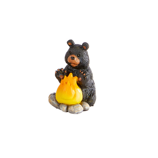 Polystone Mini Camp Bear Figurine, 9 Styles