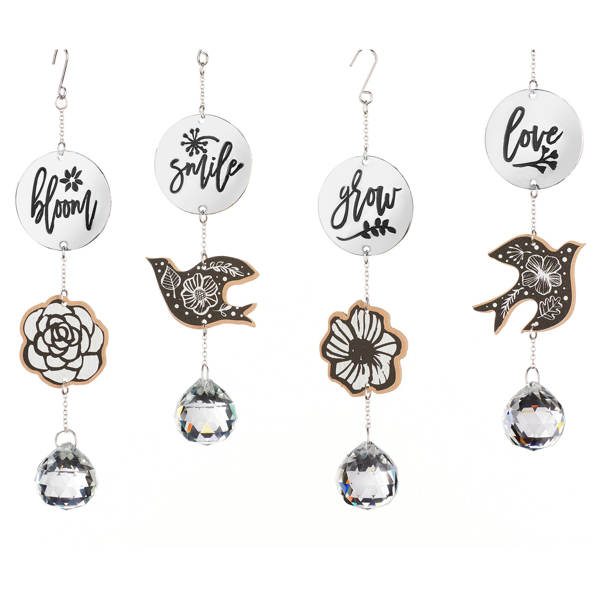 Scandi Garden Suncatcher with Sentiment, 7.5in