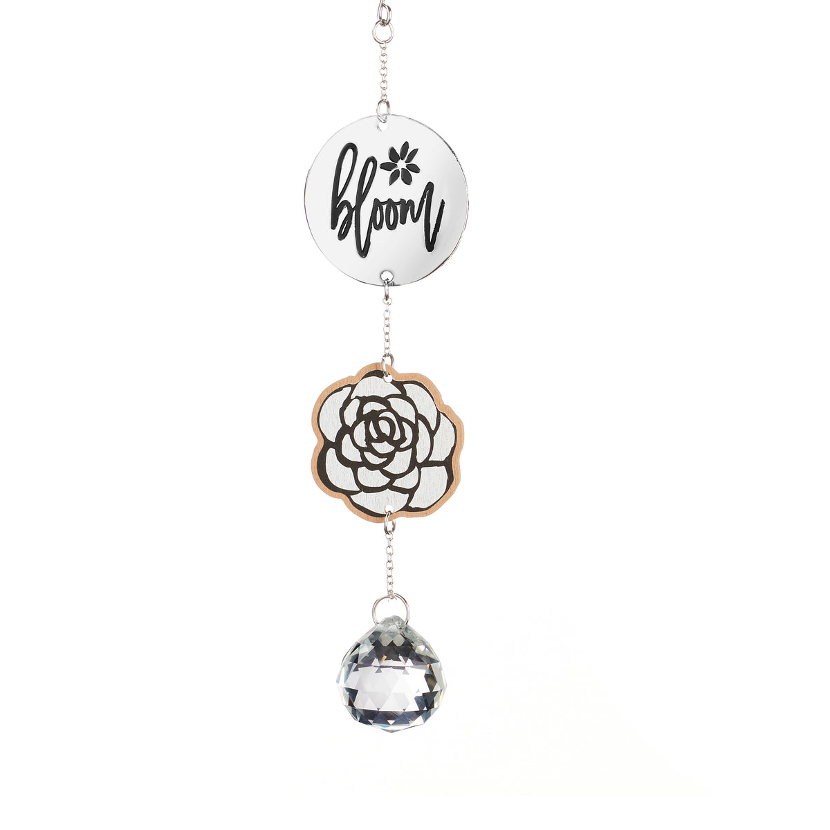 Scandi Garden Suncatcher with Sentiment, 7.5in