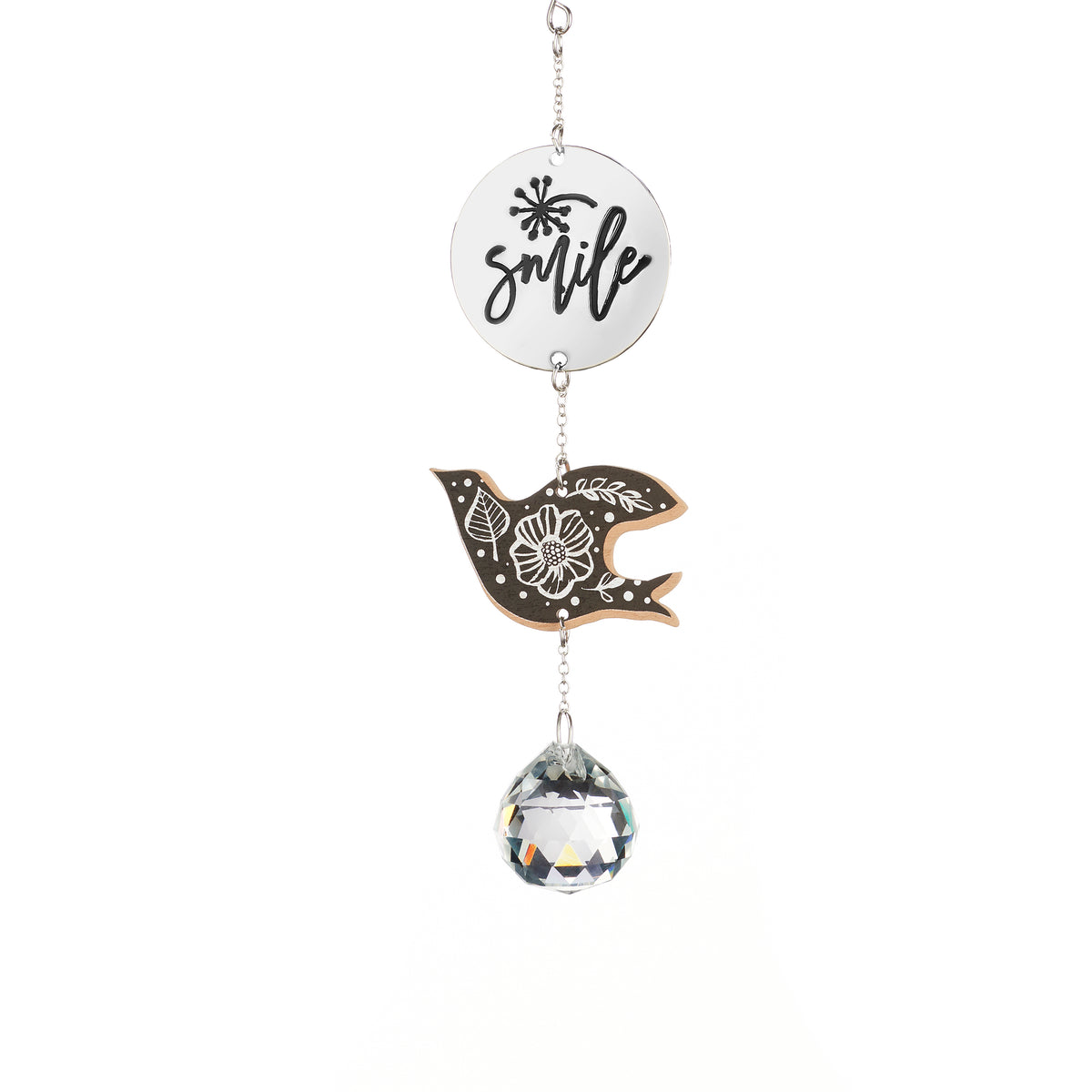 Scandi Garden Suncatcher with Sentiment, 7.5in