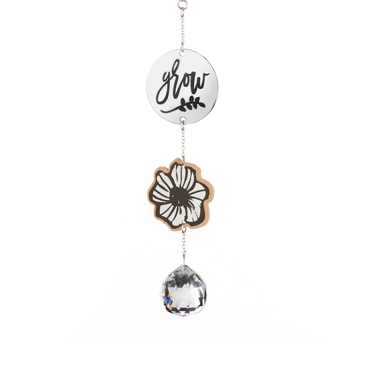 Scandi Garden Suncatcher with Sentiment, 7.5in