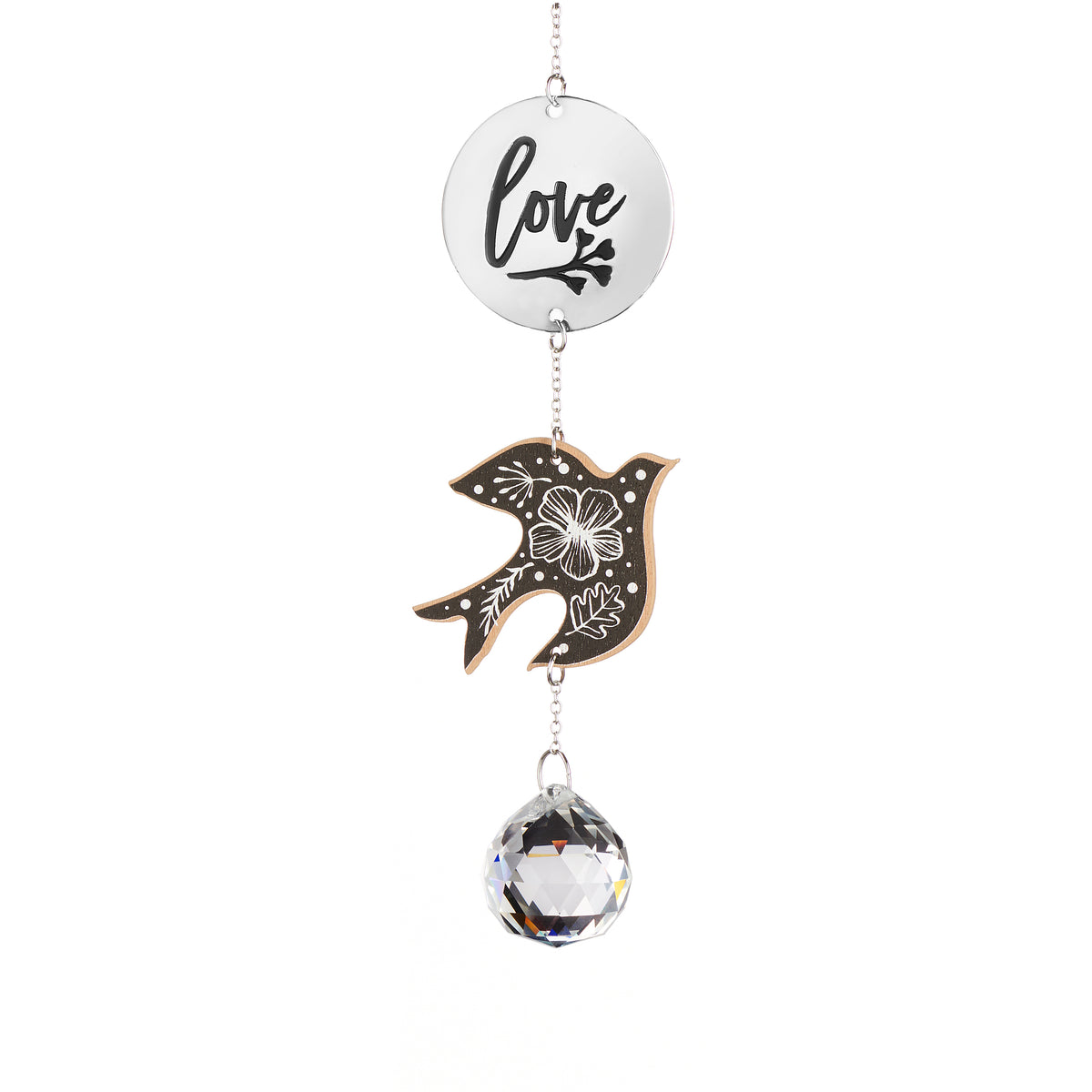 Scandi Garden Suncatcher with Sentiment, 7.5in