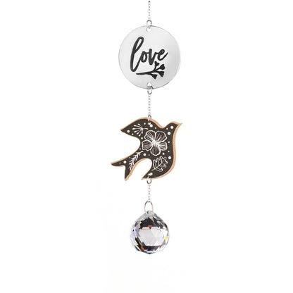 Scandi Garden Suncatcher with Sentiment, 7.5in
