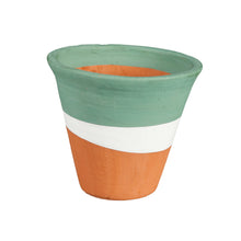 Load image into Gallery viewer, Pot, 6in, Terracotta, Painted Tranquil Colours
