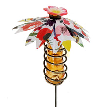 Load image into Gallery viewer, Printed Flower Staked Hummingbird Feeder, 2 Styles

