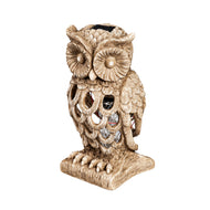 Solar Bug Zapper Garden Statue, Owl, 10in