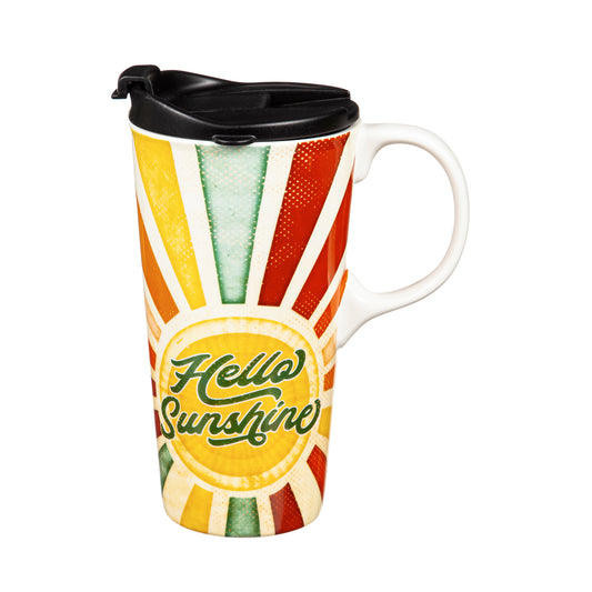Hello Sunshine Ceramic Mug w/Box, 17oz