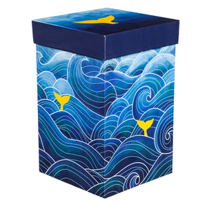 Mermaid Waves Metallic Ceramic Mug w/Box, 17oz