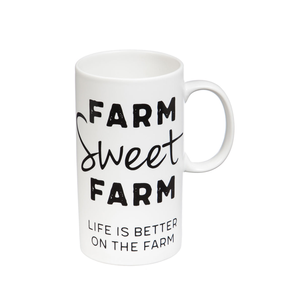 Farm Sweet Farm Tall Ceramic Mug, 20oz