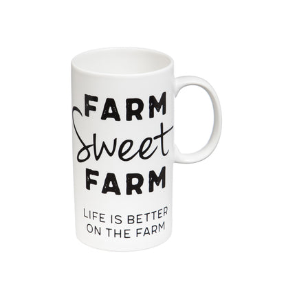 Farm Sweet Farm Tall Ceramic Mug, 20oz