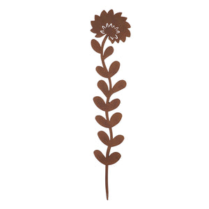 Rust Coloured Wildflower Garden Stake, 36in