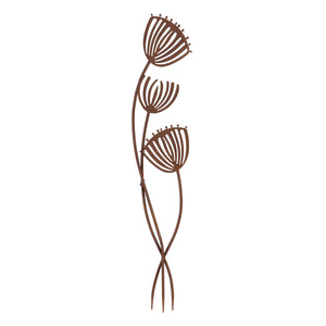 Rust Coloured Wildflower Garden Stake, 36in