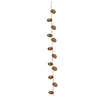 Lily Pad Metal Rain Chain, 96in