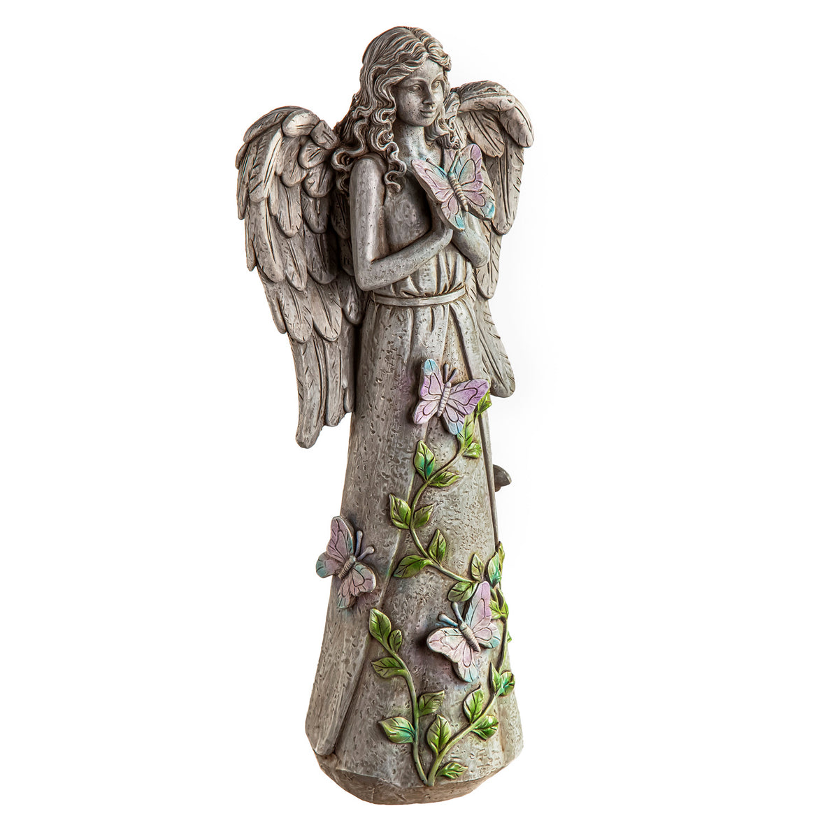 Polyresin Butterfly Angel Statue, 12in