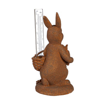 Load image into Gallery viewer, Rainy Day Rabbit Garden Statue with Rain Gauge
