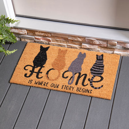 Where Our Story Begins Coir Door Mat