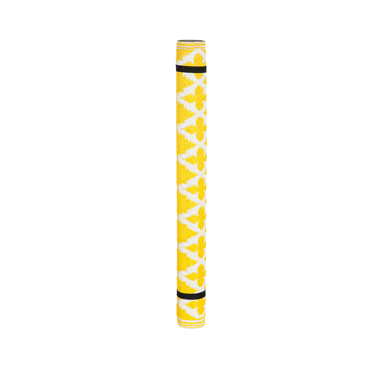 Yellow Patterned Indoor/Outdoor Rug, 36in x 60in