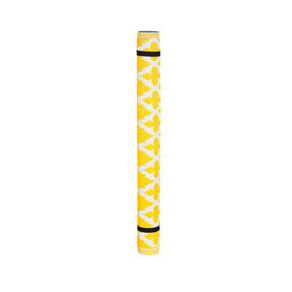 Yellow Patterned Indoor/Outdoor Rug, 36in x 60in