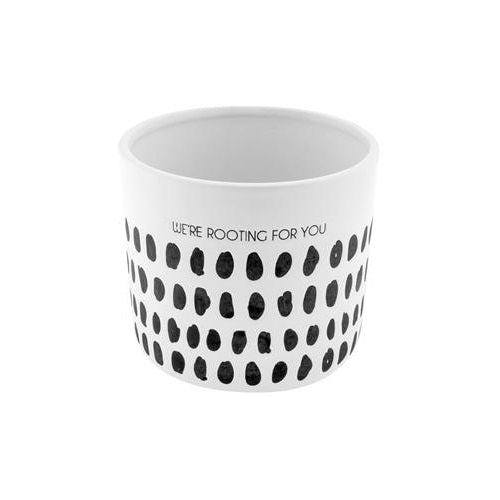 Pot, 5in, Ceramic, Milo We're Rooting For You