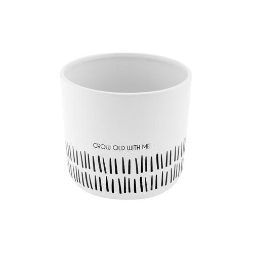 Pot, 5in, Ceramic, Milo Grow Old With Me