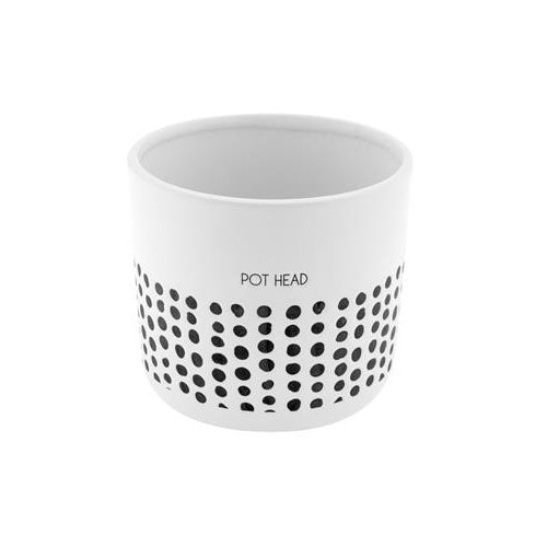 Pot, 5in, Ceramic, Milo Pot Head