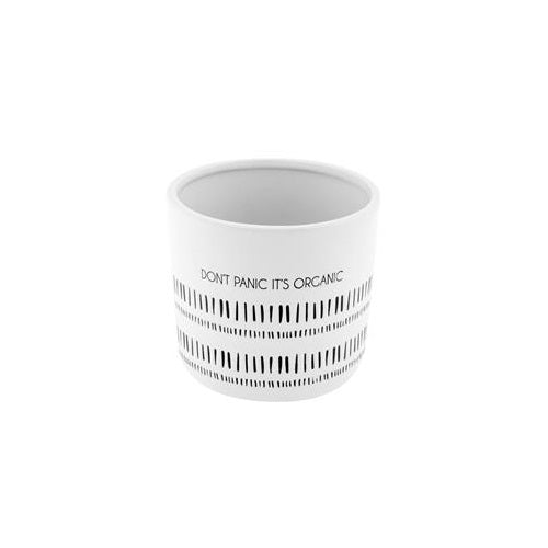 Pot, 4in, Ceramic, Milo Don't Panic It's Organic
