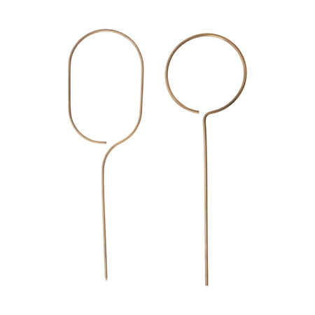 Antique Brass Finish Iron Geometric Trellis, 30in