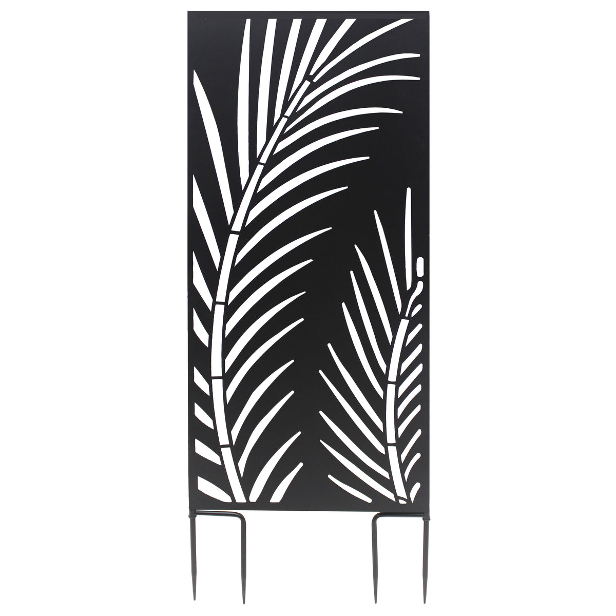 Decorative Metal Privacy Screen, Palm Leaves