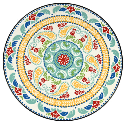 Mosaic Paisley Table/Plant Stand, 16in