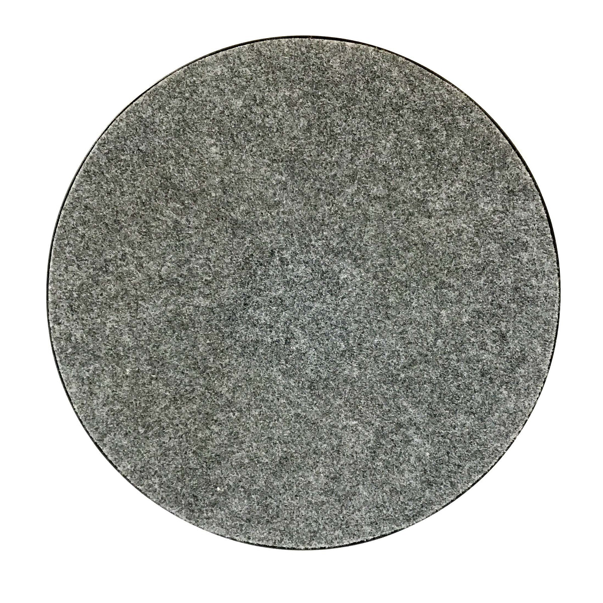 Plant Mat, 16in, Grey Felt, Molded Plastic Bottom