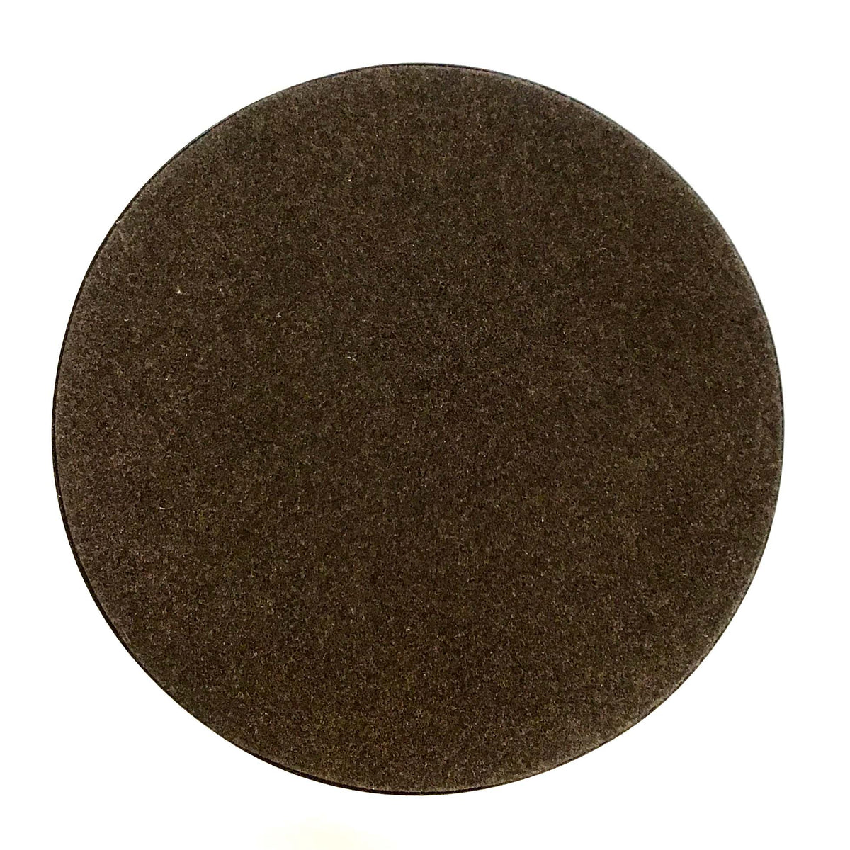 Plant Mat, 16in, Brown Felt, Molded Plastic Bottom