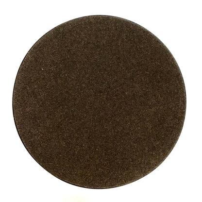 Plant Mat, 16in, Brown Felt, Molded Plastic Bottom