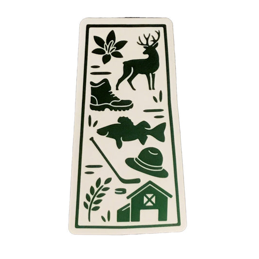 Saskatchewan Icons Sticker, 3in