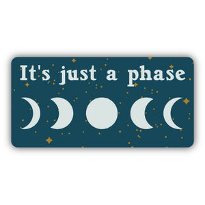 Just a Phase Moons Sticker, 3in