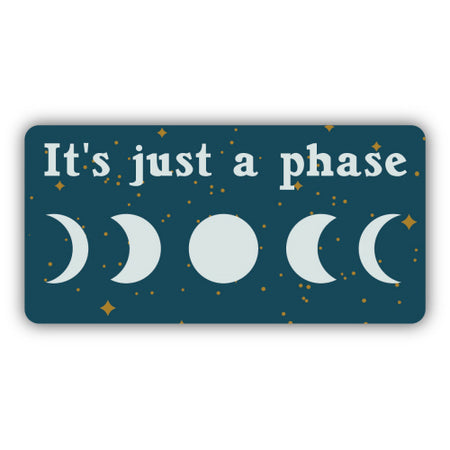 Just a Phase Moons Sticker, 3in