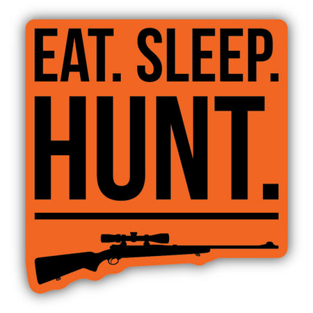 Eat. Sleep. Hunt. Sticker, 3in