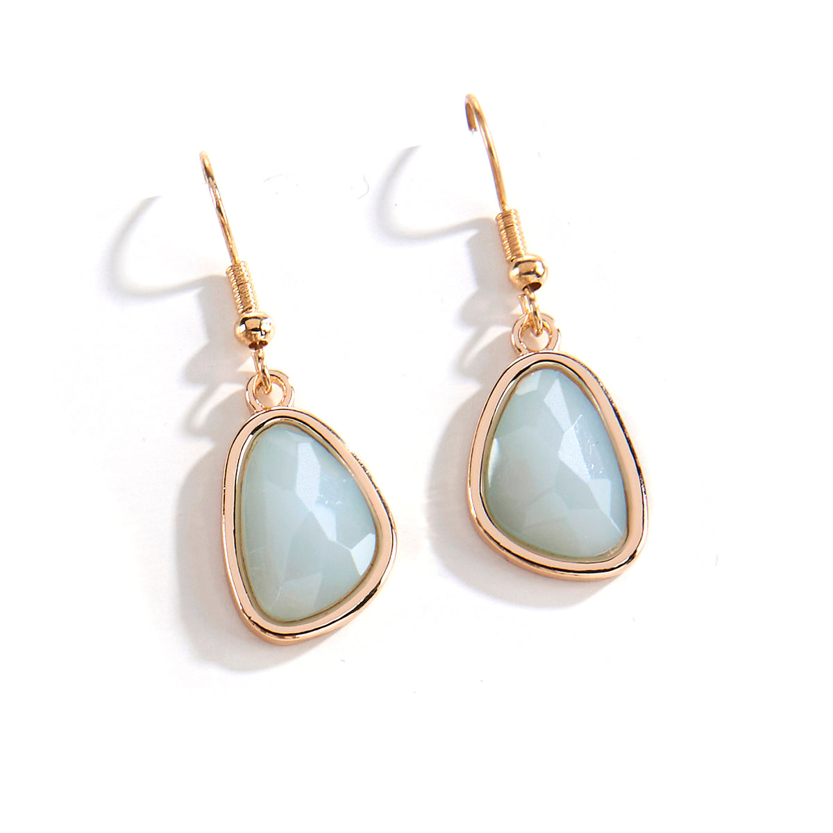 Stone Pendant Drop Earrings, 4 Styles