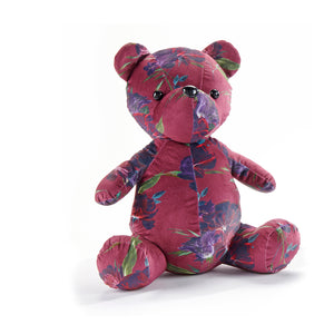 Floral Patterned Teddy Bear, 2 Styles